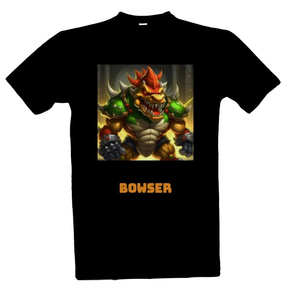 Tričko s potiskem Bowser