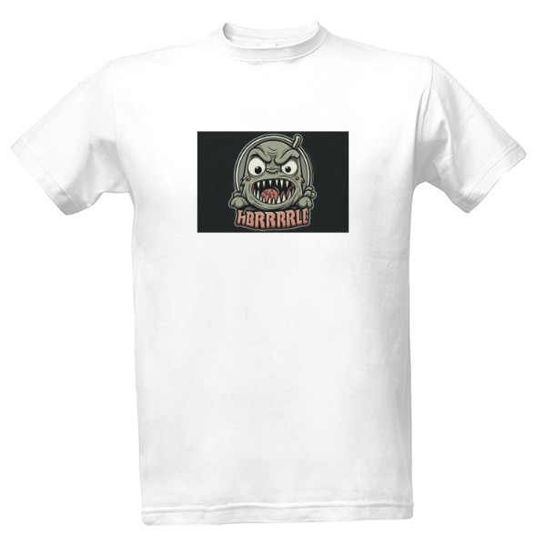 Tričko s potiskem Monster hrbrlllleeee