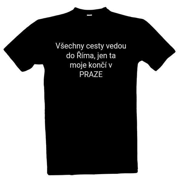 Tričko s potiskem Řím Praha 