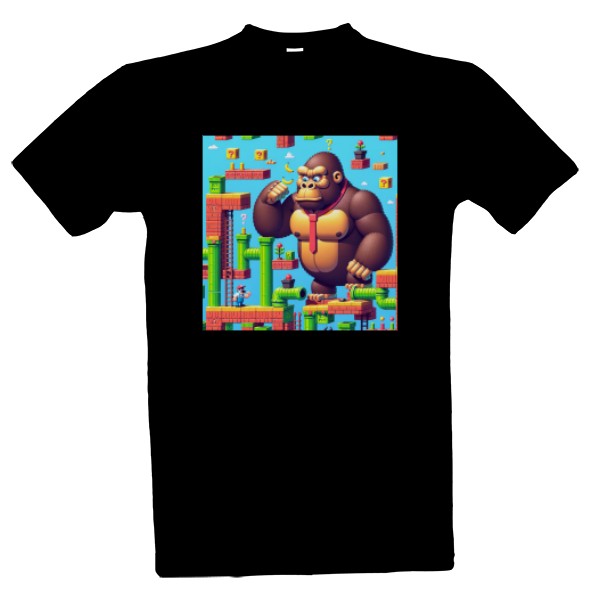 Tričko s potiskem Super Mario vs. Donkey Kong 